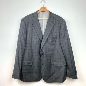Samuelsohn X Loro Piana Extreme Blazer 2 Buttons Sz 50R/44R Wool Checkered Plaid